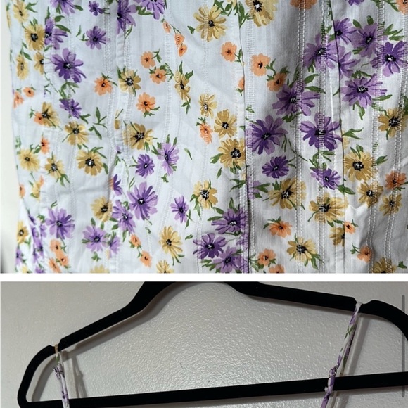 Like new, Zara floral spaghetti strap dress . - Picture 7 of 9